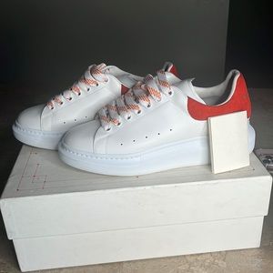 White and red Alexander McQueen mens shoes